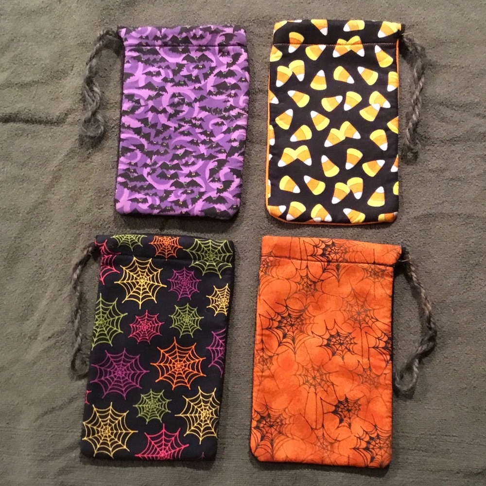 4 Hand Crafted Halloween Gift Bags